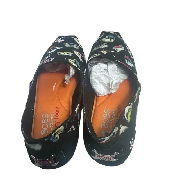 BOBS by Skechers dog print slip on shoes size 7.5 - Picture 3 of 8